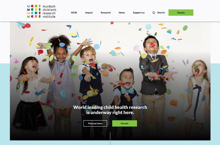 mcri website screenshot