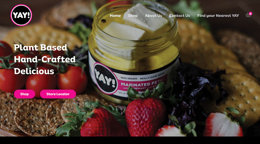 yay foods website screenshot